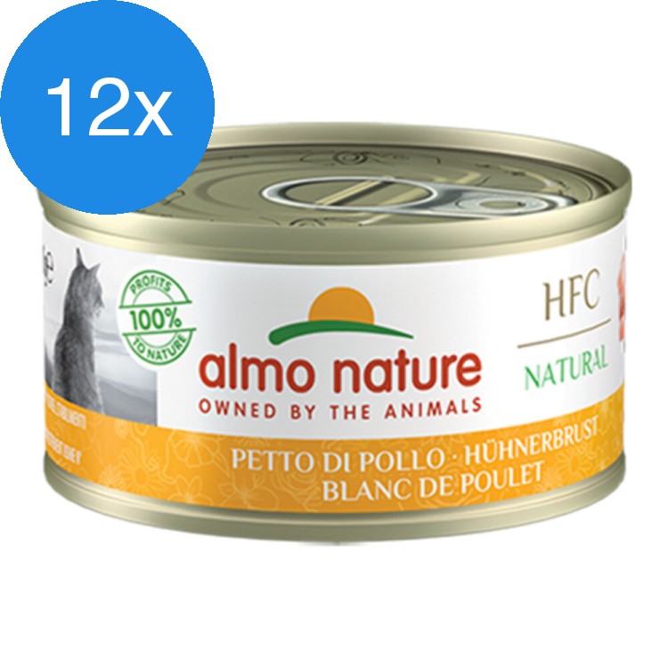 Almo Nature - HFC Natural Kipfilet Voordeelbundel - 12 x 70 g