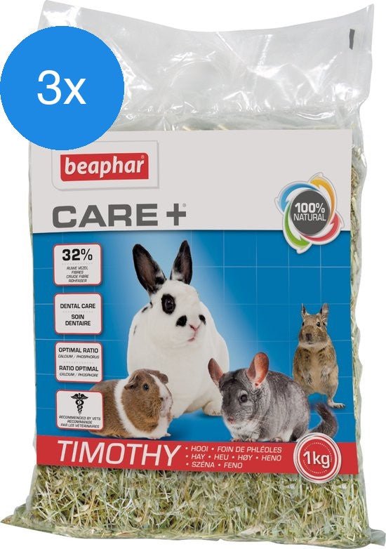 Beaphar - Care+ Timothy Hooi Voordeelbundel - 3 x 1 kg