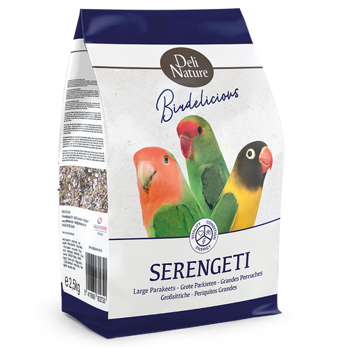 Deli Nature - Grote Parkieten Serengeti Birdelicious - 2,5kg