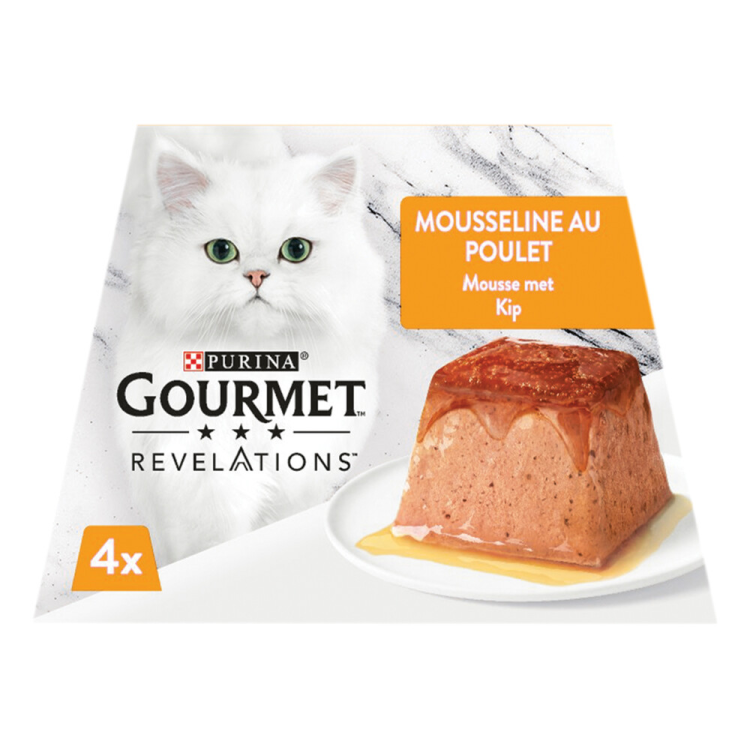 Gourmet - Revelations Mousse Chicken - Cat food - 4x57g