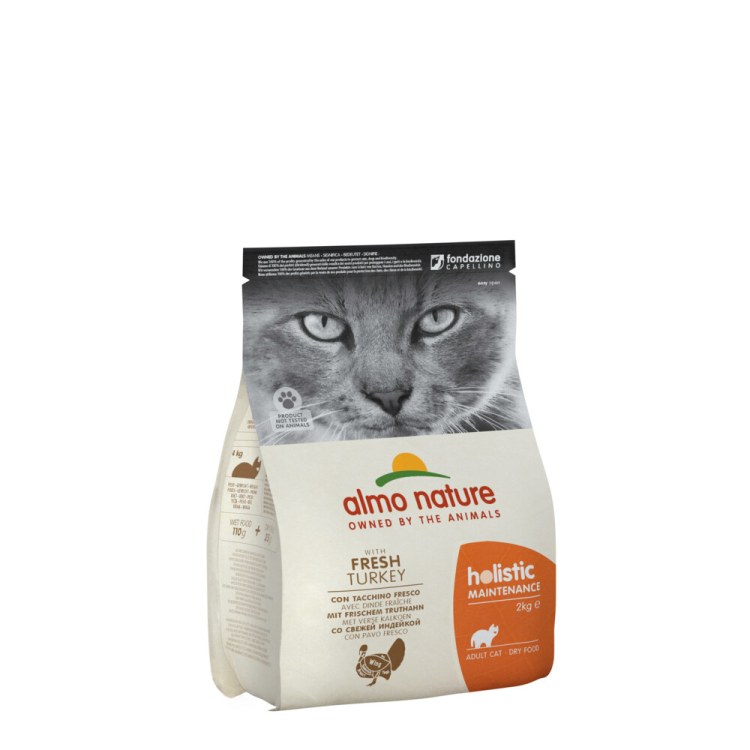 Almo Nature - Holistic Maintenance - Cat Food - Turkey &amp; Rice - 2kg