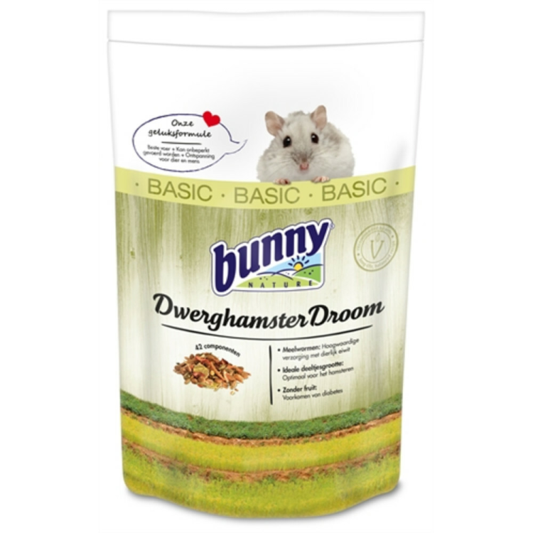 Bunny Nature – Zwerghamster Dream Basic – Hamsterfutter – 600 g