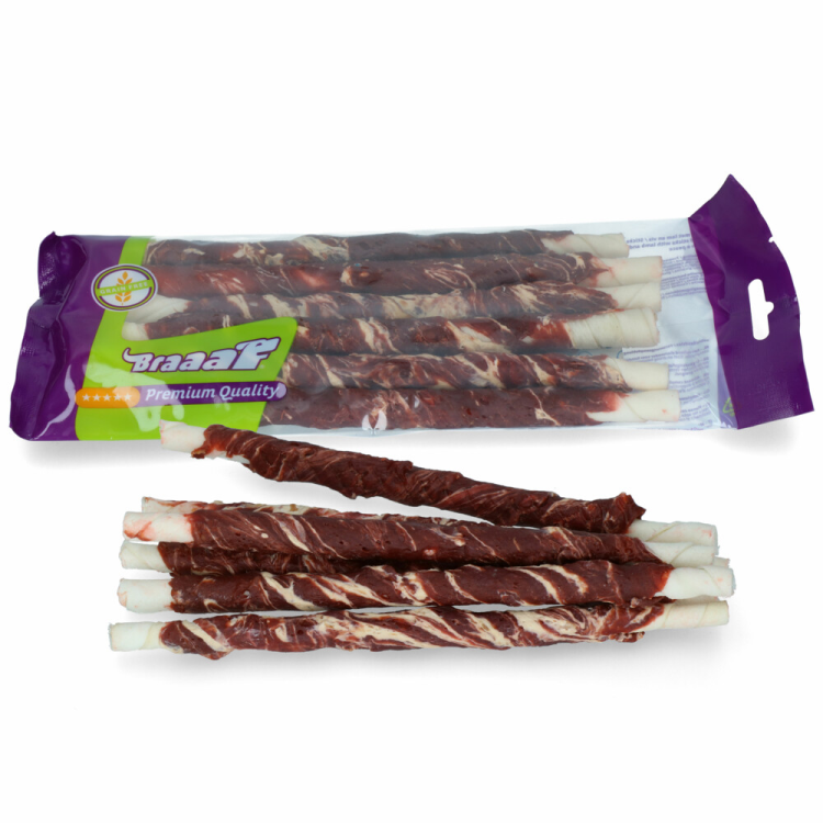 Braaaf - Twister Lamm &amp; Fisch - Hundesnack - 6 Sticks