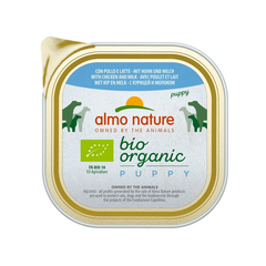 9x Almo Nature - Bio Organic - Puppy - Chicken and Milk - 300g