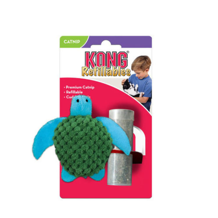 Kong - Catnip Turtle Refillable - 9.5cm