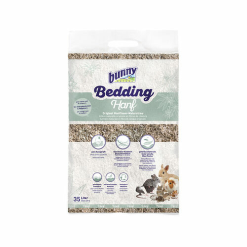 Bunny Nature - Bedding Hanf Hennepstrooisel - Bodembedekking - 35L