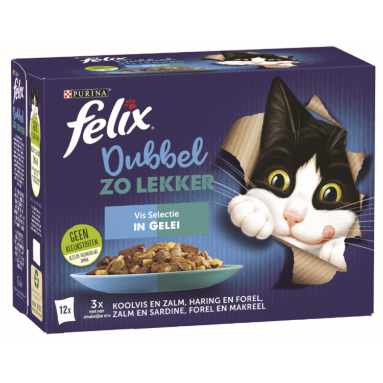 Felix - Dubbel So Lekker Fischauswahl in Gelee - 12x85g
