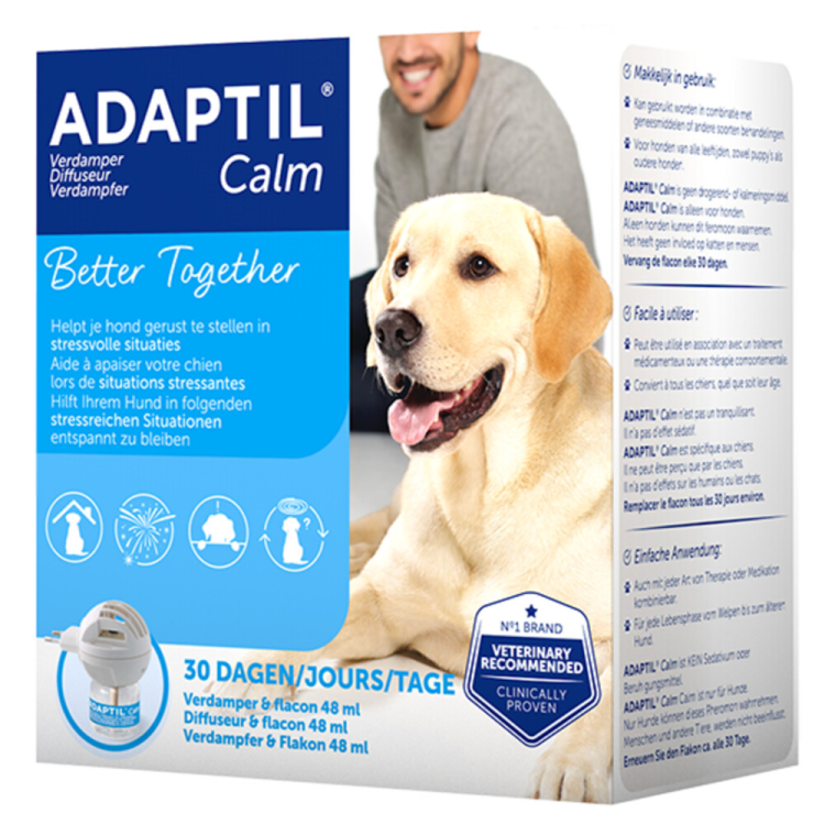 Adaptil Tier-Anti-Stressmittel – Starterset mit Verdampfer und Flasche – 48 ml
