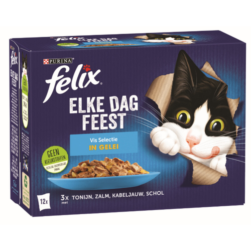 Felix - Elke Dag Feest Vis Selectie in Gelei - 12x85g