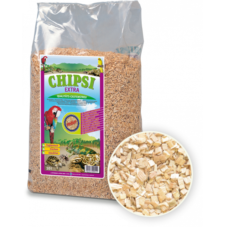 Chipsi – Extra Buchenholzspäne, mittelgroß – Bodendecker – 10 l