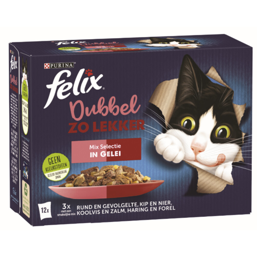 Felix - Dubbel Zo Lekker Mix Selectie in Gelei - 12x85g