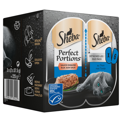 Sheba - Perfect Portions - Adult Paté tonijn - 3 x 2 stuks
