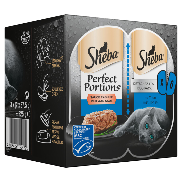 Sheba - Perfect Portions - Adult Pastete Thunfisch - 3 x 2 Stück