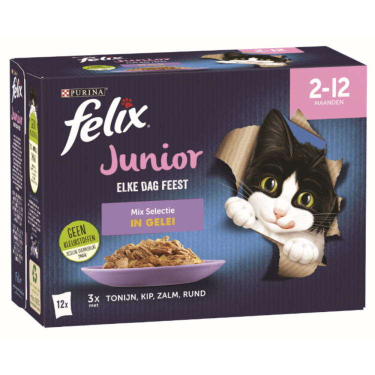 Felix - Every Day Party Mix Selection in Jelly Junior - 12x85g