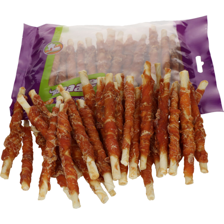 Braaaf - Roll Sticks Kip 12cm - Hondensnack - 300g