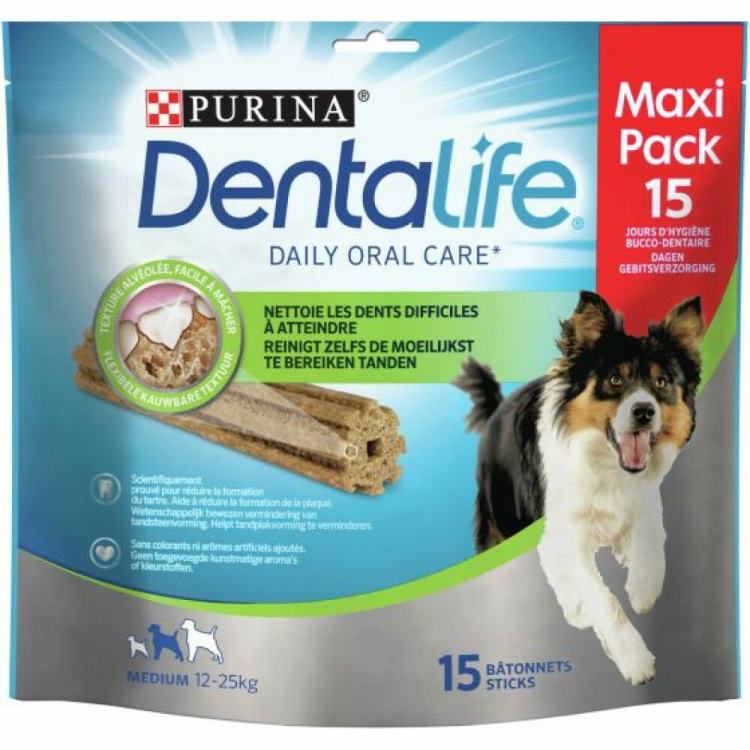 DentaLife Chewing Stick Medium Loyalty Pack 12-25kg - 15 pcs