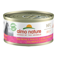 Almo Nature - HFC Jelly - Kattenvoer - Zalm & Kip - 70g