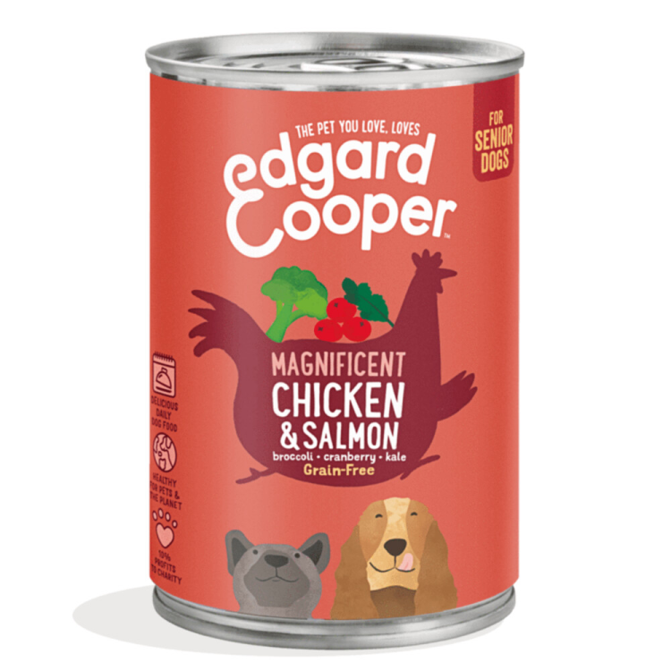 Edgard &amp; Cooper - Dose - Frischfleisch - Senior - Huhn &amp; Lachs - 400g
