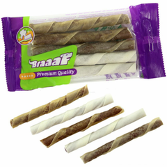 Braaaf - Twister Rolls - Dog Snack - 5 Pieces