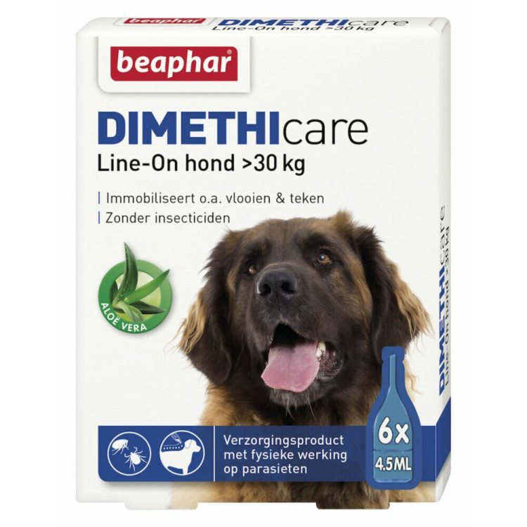 Beaphar - DIMETHIcare Line-On für Hunde >30 kg - 6 Pipetten
