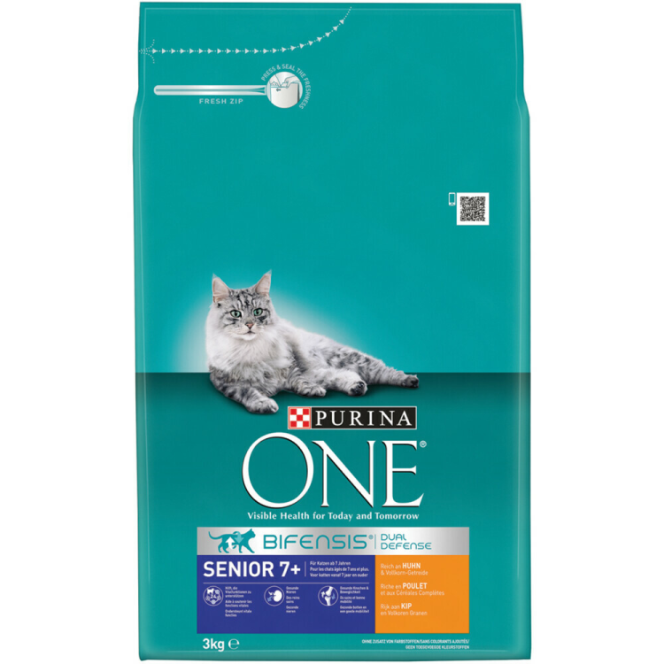 Purina One - Senior Huhn &amp; Vollkorn - Katzenfutter - 3kg
