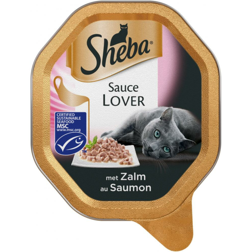 Sheba - Sauce Lovers - Kuipje - Zalm in Saus - 85g