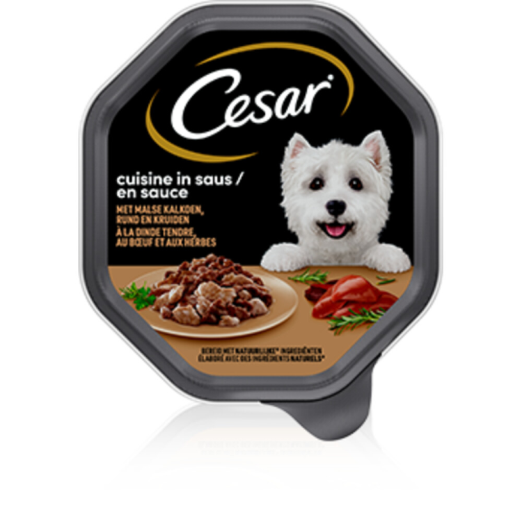 Cesar - Cuisine in Sauce Cup Turkey &amp; Beef - 150g