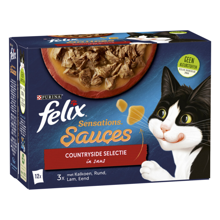 Felix - Sensations Sauces Countryside Selectie in Saus - 12x85g