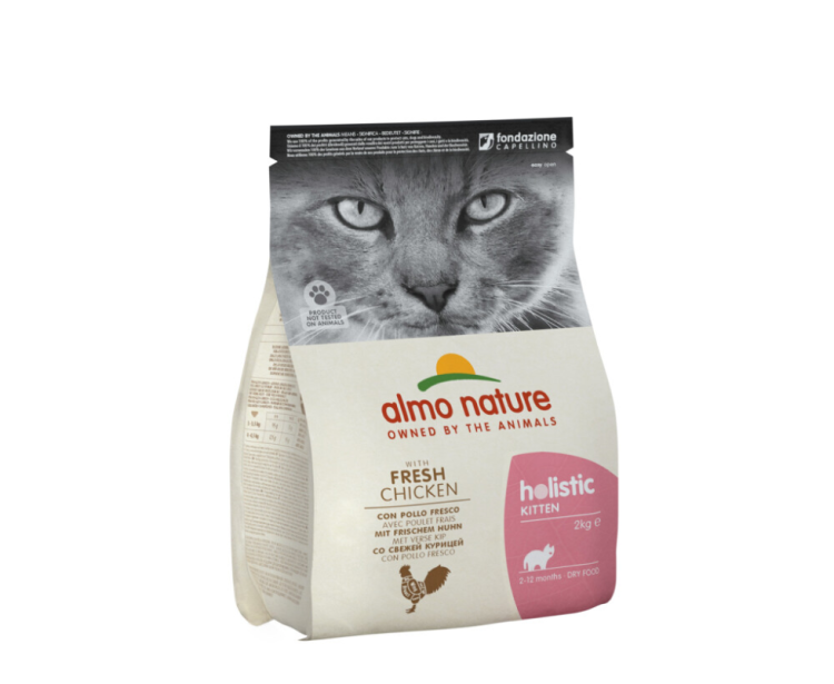 Almo Nature - Ganzheitliches Trockenfutter - Kätzchen - Huhn &amp; Reis - 2kg