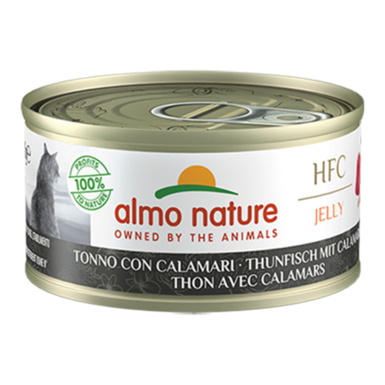 Almo Nature - HFC Jelly - Kattenvoer - Tonijn en Inktvis - 70g