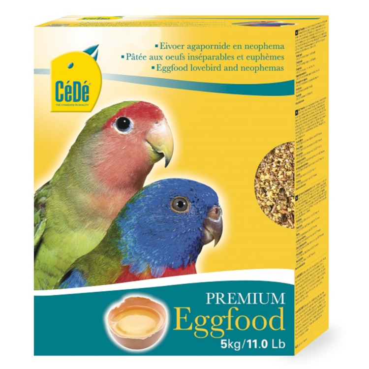 CéDé Eierfutter für Unzertrennliche und Neophema - Vogelfutter - 5 kg