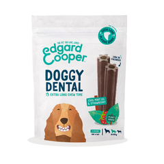 Edgard &amp; Cooper - Dog Snacks - Dental Sticks - Strawberry &amp; Fresh Mint Oil - Medium - 7 Sticks