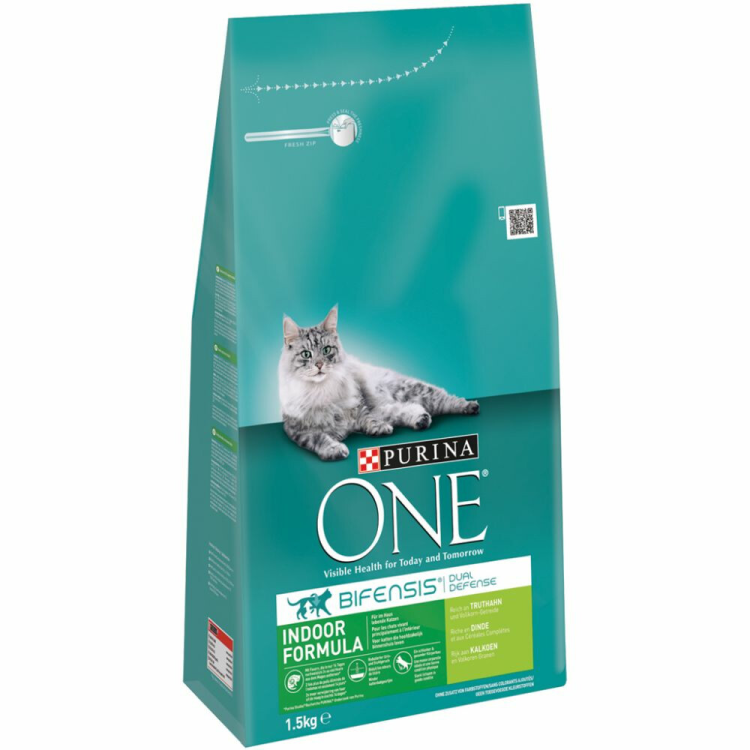 Purina One - Indoor Turkey - Cat Food - 1.5kg