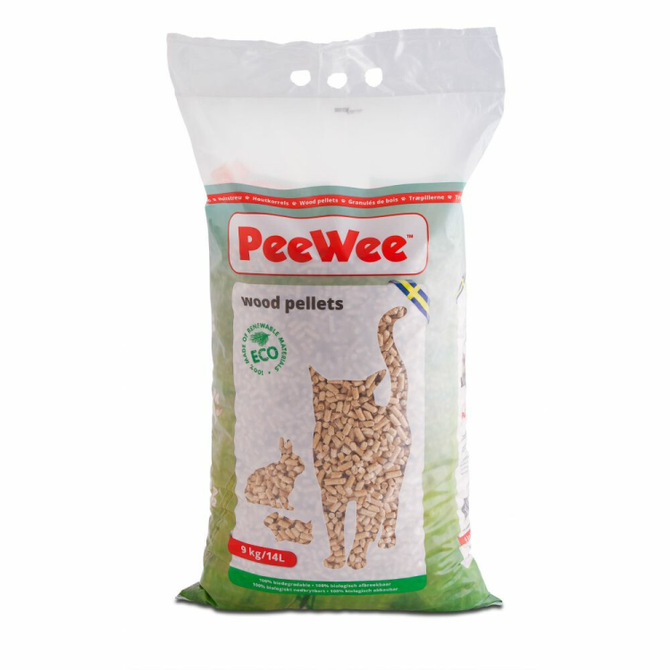 PeeWee - Wood Pellets - Cat Litter - 9kg