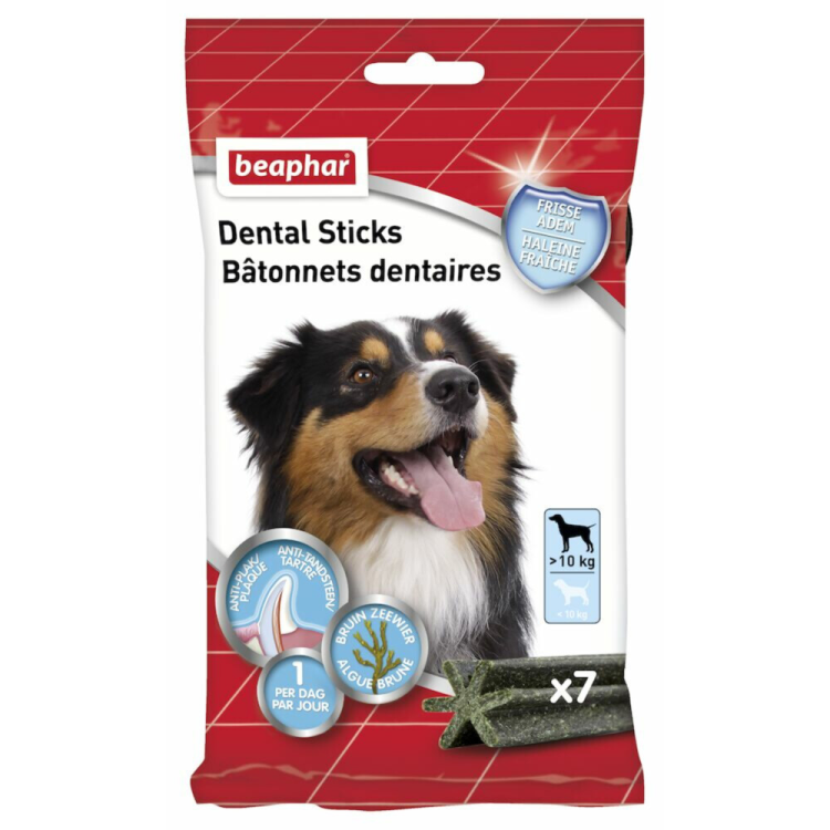 Beaphar - Dental Sticks Medium/Large >10 - 7 Stk