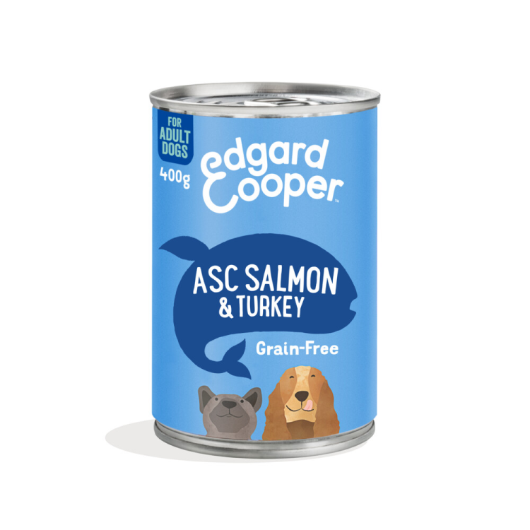 Edgard &amp; Cooper - Dose - Frischfleisch - Lachs &amp; Truthahn - 400g