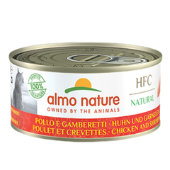 Almo Nature - HFC Natural - Kattenvoer Kip - Garnaal 70g