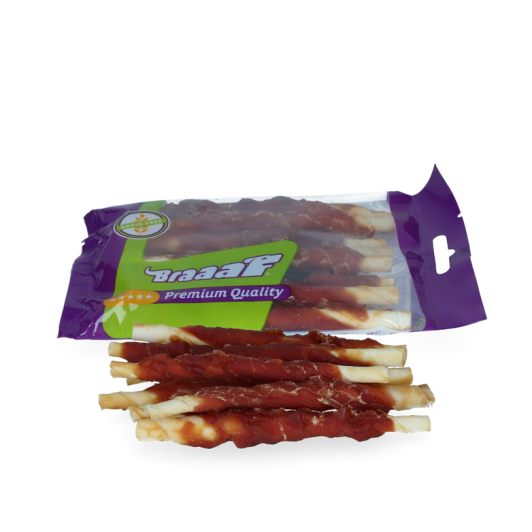 Braaaf - Roll Sticks Ente 12cm - Hundesnack - 80g