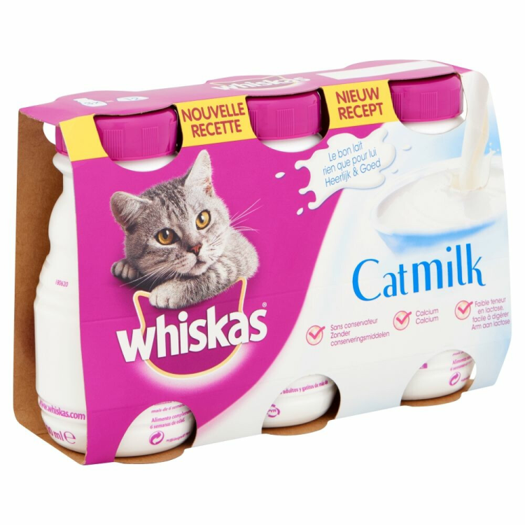 Whiskas - Cat Milk Bottle - 3x200ml