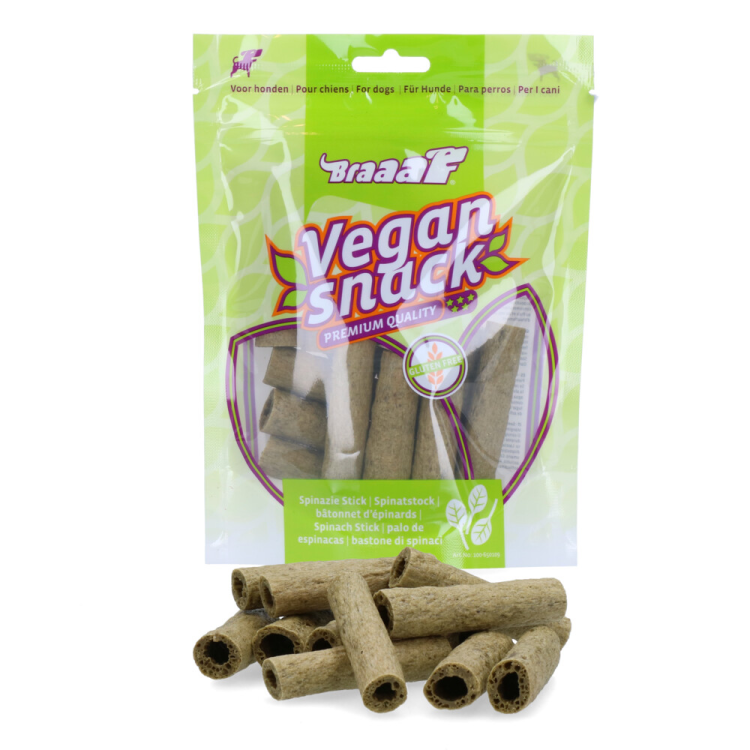 Braaaf – Spinatsticks 6 cm – Veganer Hundesnack – 80 g