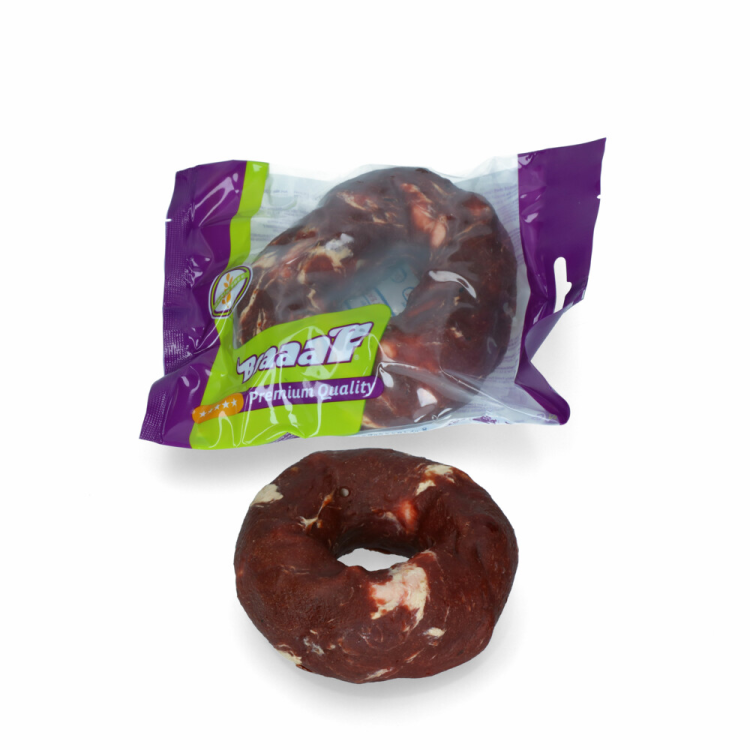 Braaaf - Donut Lam & Vis 10-12cm - Hondensnack - 120g
