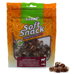 Braaaf - Lam Steak Blokjes met Vis - Hondensnack - 85g