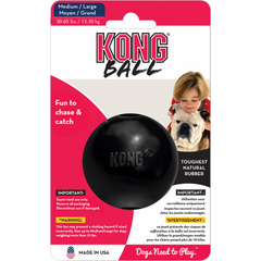 Kong - Extreme Ball - Zwart M - 7,62 cm