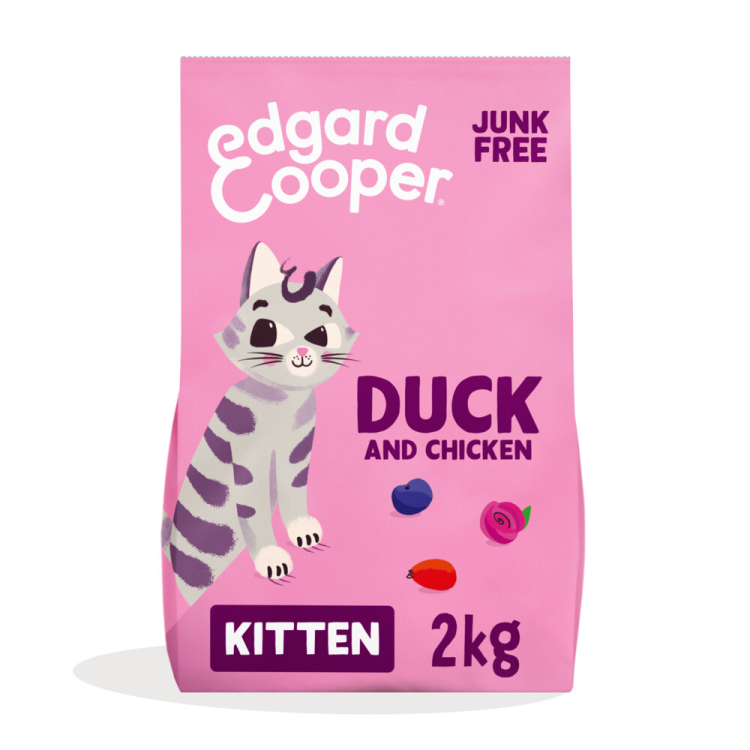 Edgard &amp; Cooper - Cat food - Dry food - Kitten - Duck &amp; Chicken - 2kg