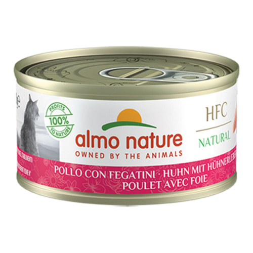 Almo Nature - HFC Natural - Katzenfutter - Huhn und Leber - 70g